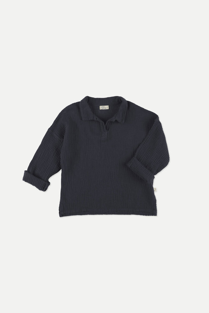 Shirt Boy Hugo Navy - ملابس
