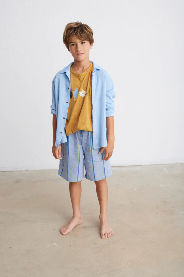 Shorts Boy Keanu Denim Stripes - ملابس