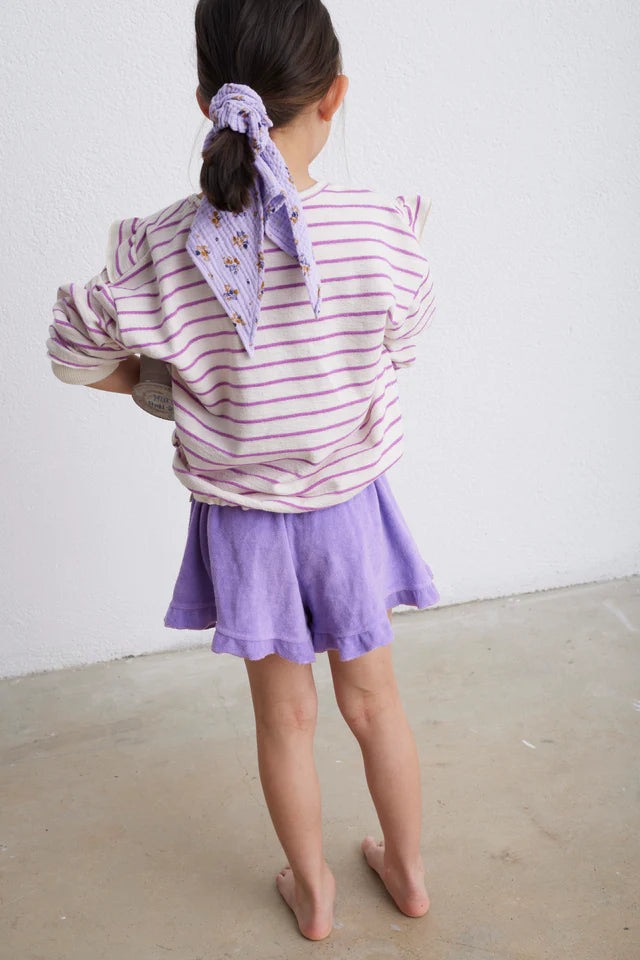 Shorts Girl Toweling Louise Purple - ملابس