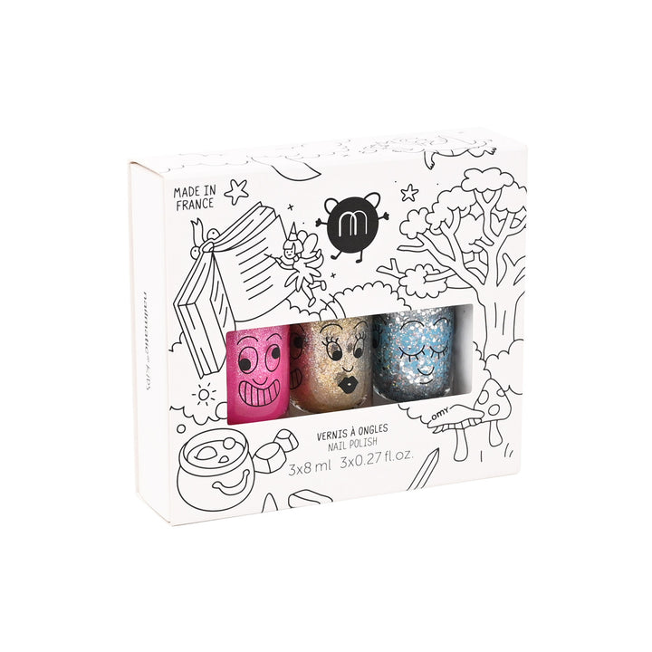 Nailmatic Set of 3 Water-Based Nail Polish Fairy - اكسسوارات التجميل
