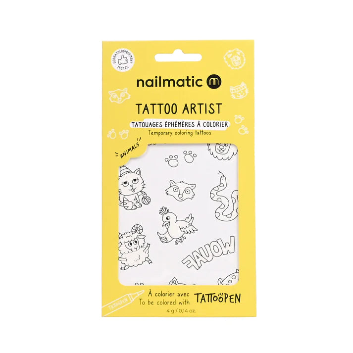 Coloring Tattoo Board Animals- اكسسوارات التجميل
