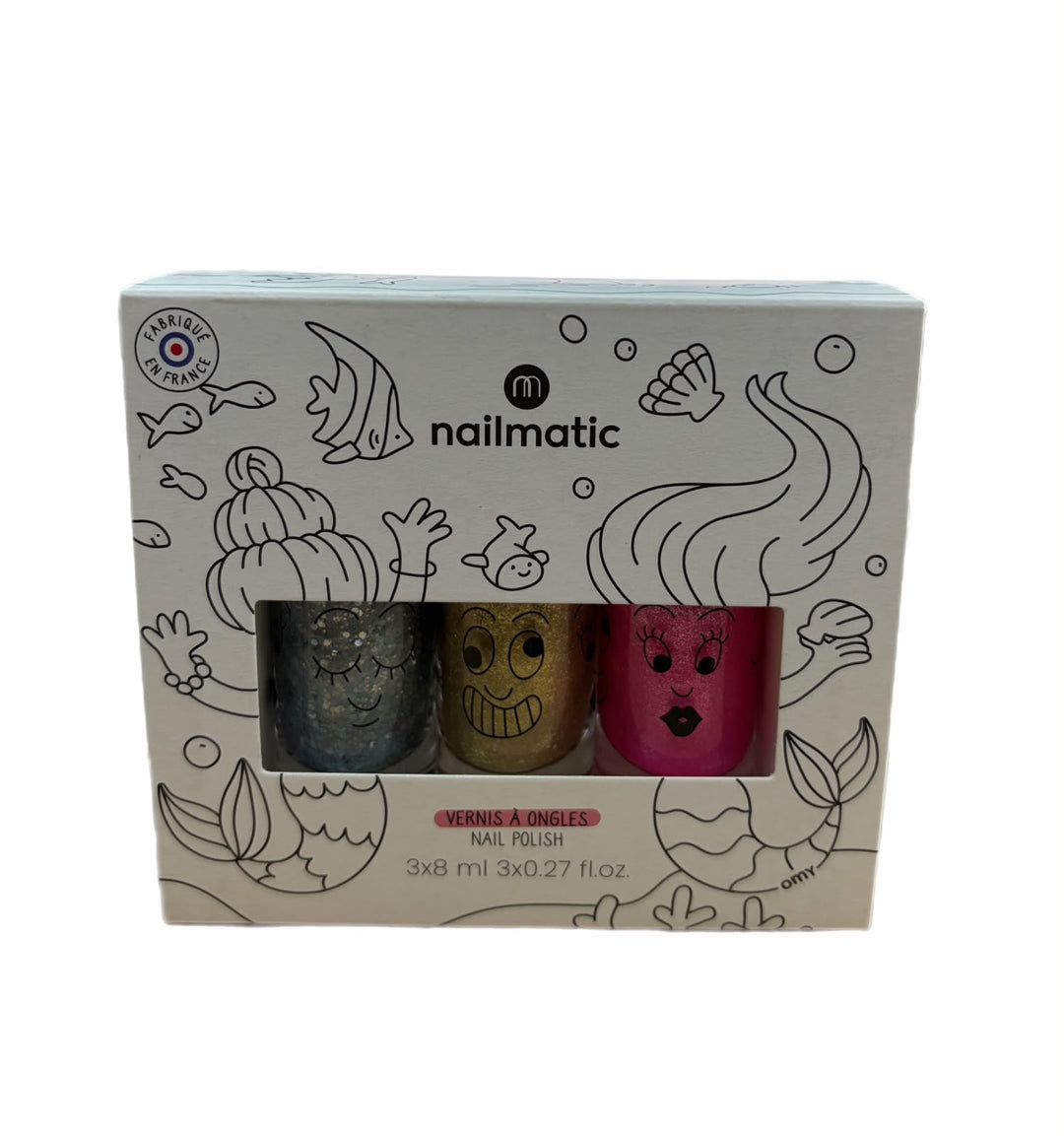 Set of 3 Water-Based Nail Polish Feerique - اكسسوارات التجميل