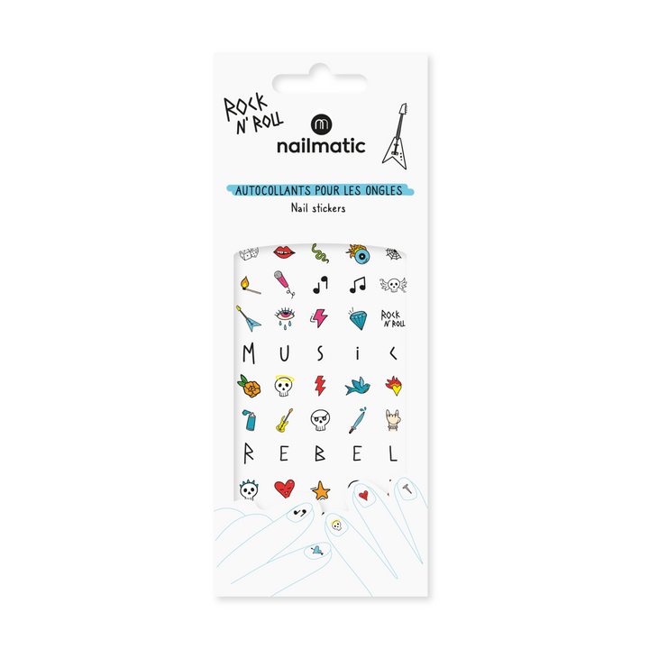 Nail Stickers - Rock N' Roll - اكسسوارات التجميل