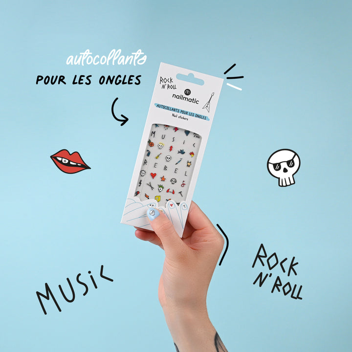 Nail Stickers - Rock N' Roll - اكسسوارات التجميل