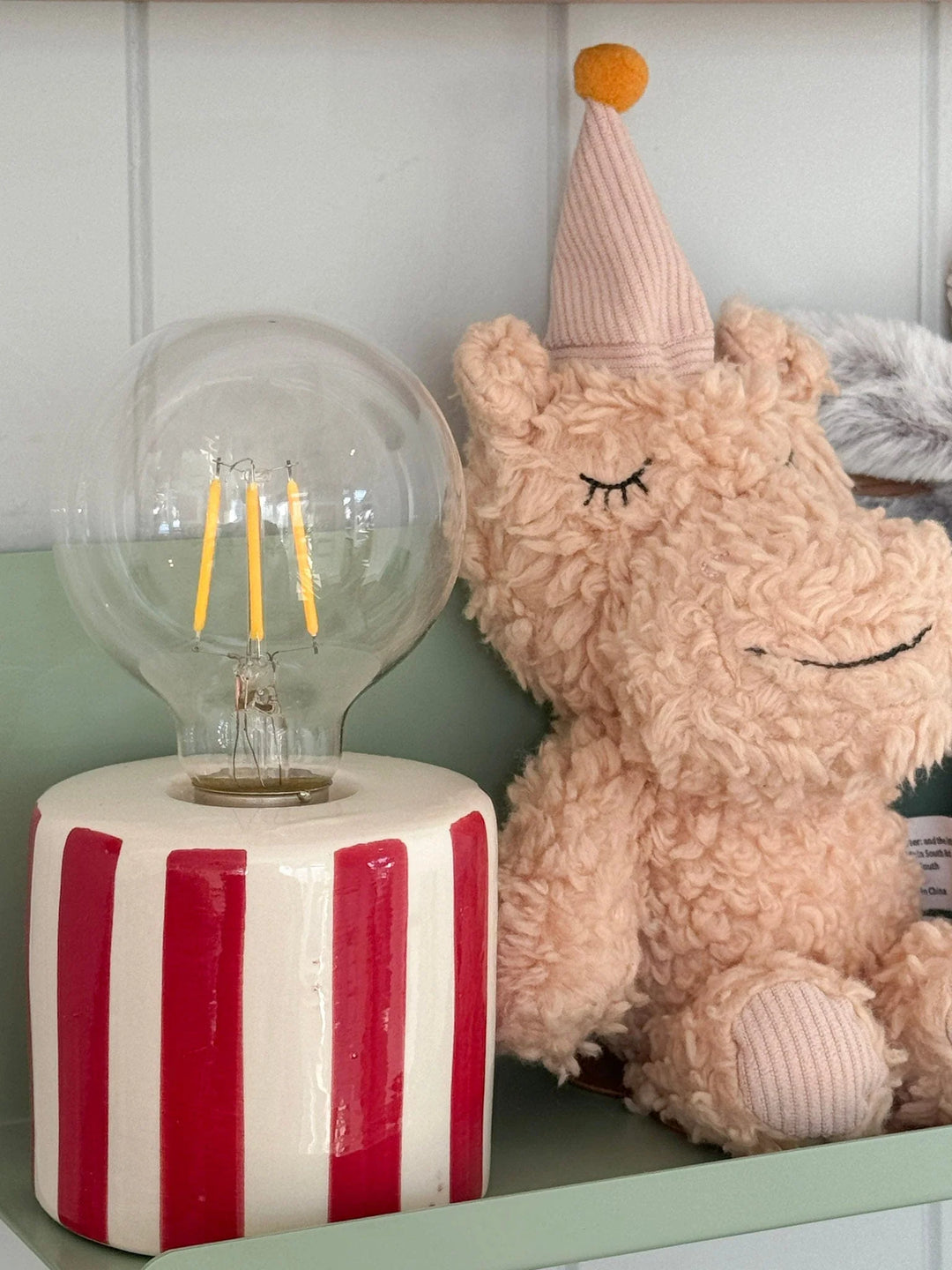 Stripes Decorative Lamp - Red - خروف