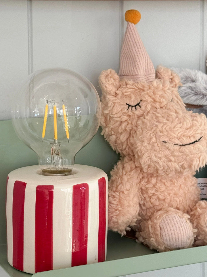 Stripes Decorative Lamp - Red - خروف