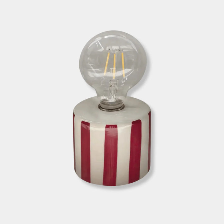 Stripes Decorative Lamp - Red - خروف