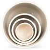 Set of 4 Striped Ceramic Pots - Blue  - صَحن