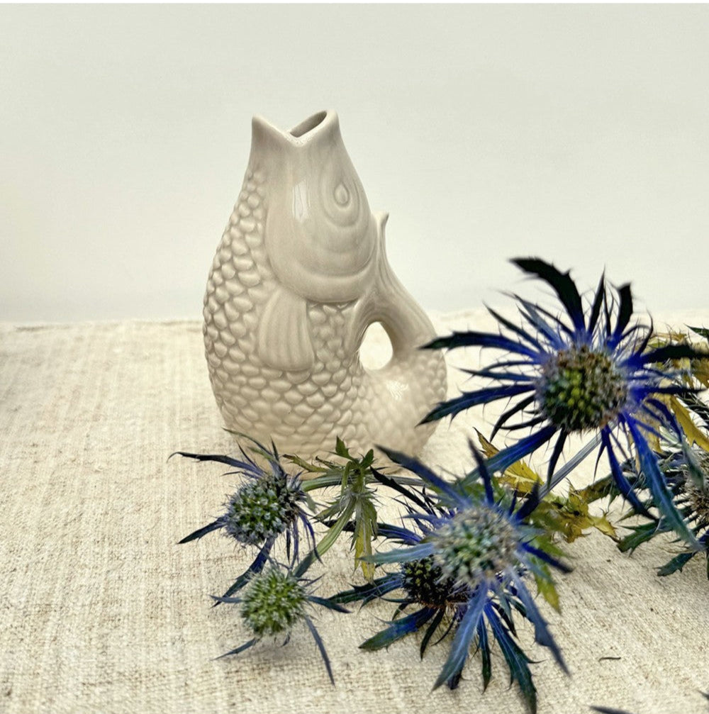 Ceramic Fish Pitcher - Sand - ديكور المنزل
