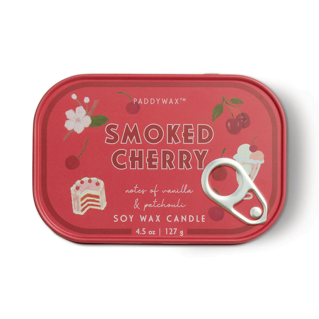 bistro tin candle soy wax food illustration scented
