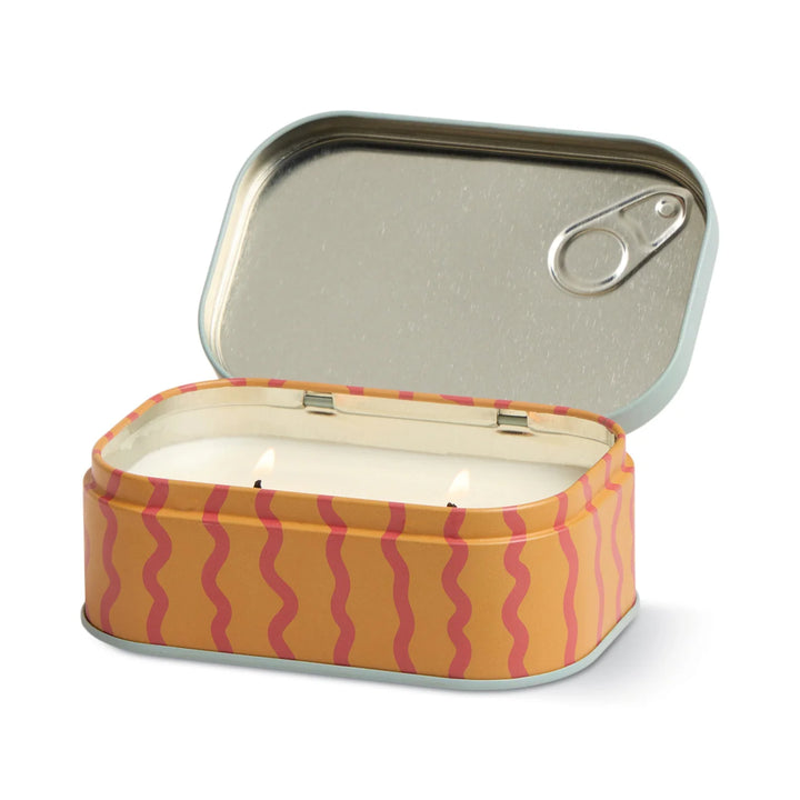 bistro tin candle soy wax food illustration scented

