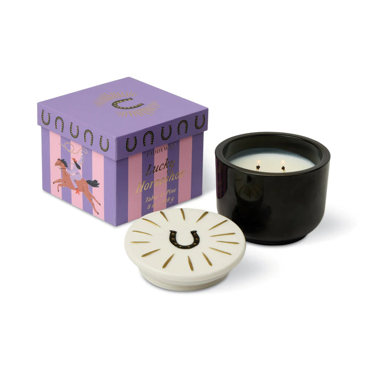 decorative glass candle with lid colorful scented soy candle
