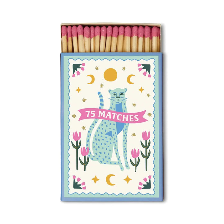 Paddywax A Dopo Peacock box with 75 blue-tip safety matches