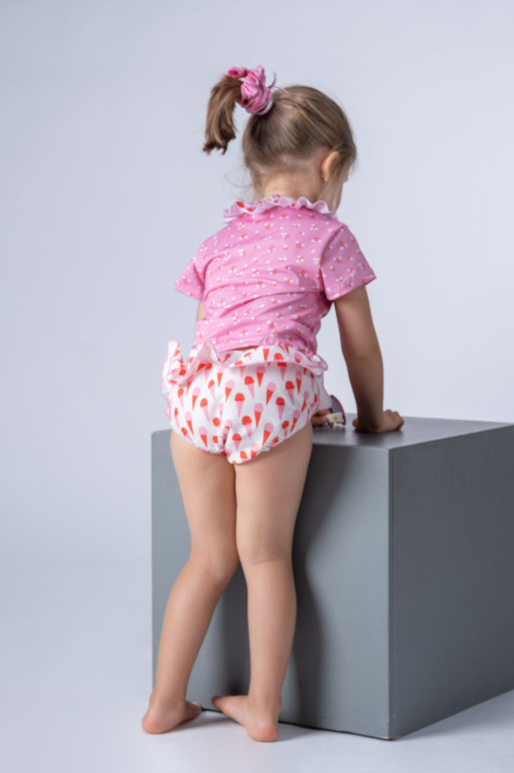 Nappy Pant Baby Girl Ice Cream - سباح