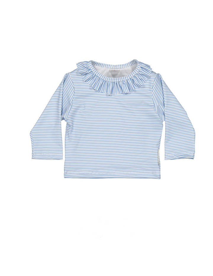 Rashvest Baby Girl Blue Stripes - سباح