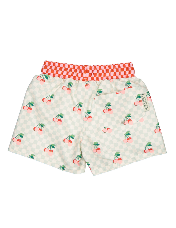Swimshorts Cherries Squares - سباح