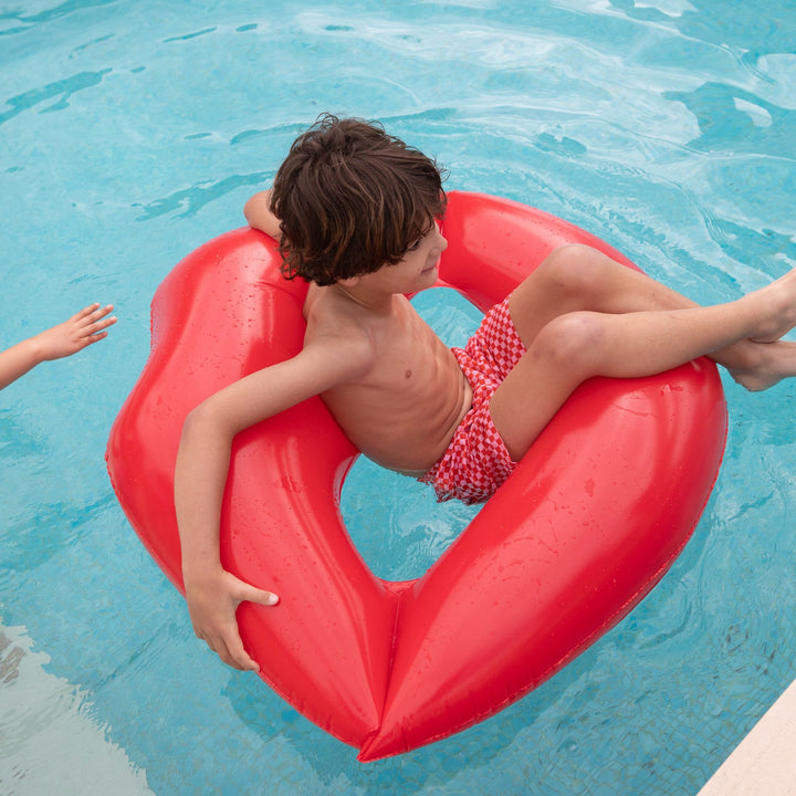 Swimshorts Squares Red - سباح
