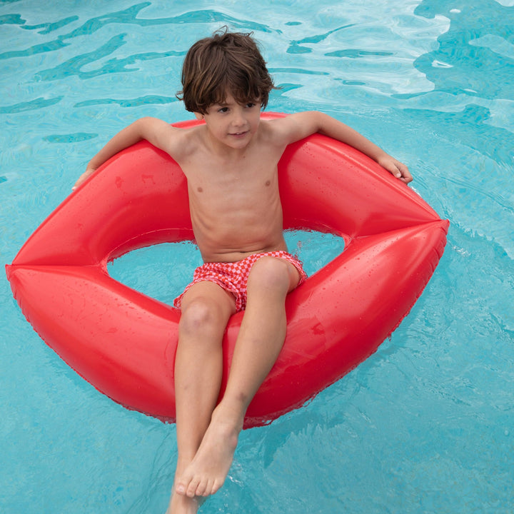 Swimshorts Squares Red - سباح