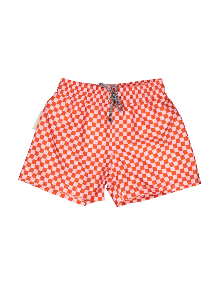 Swimshorts Squares Red - سباح