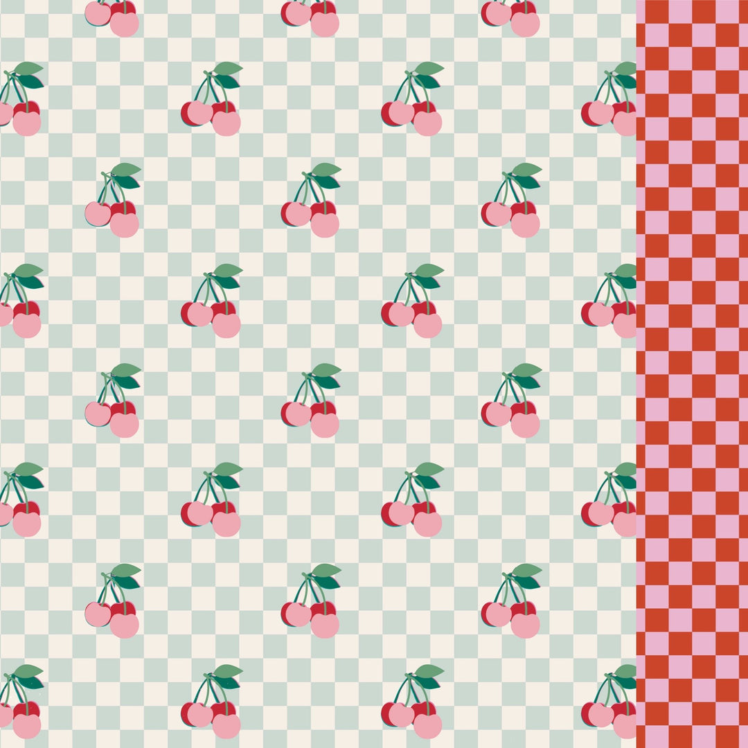 Bikini Cherries Squares - سباح