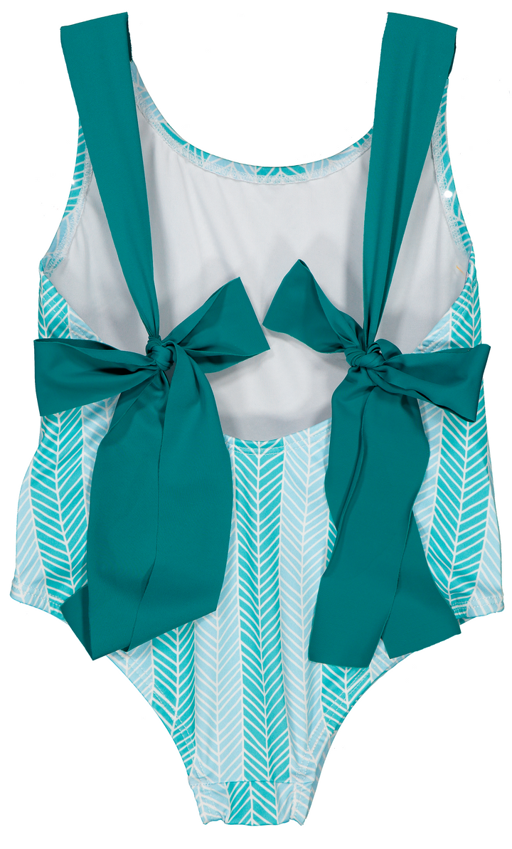 Swimsuit Herringbone Aqua - سباح