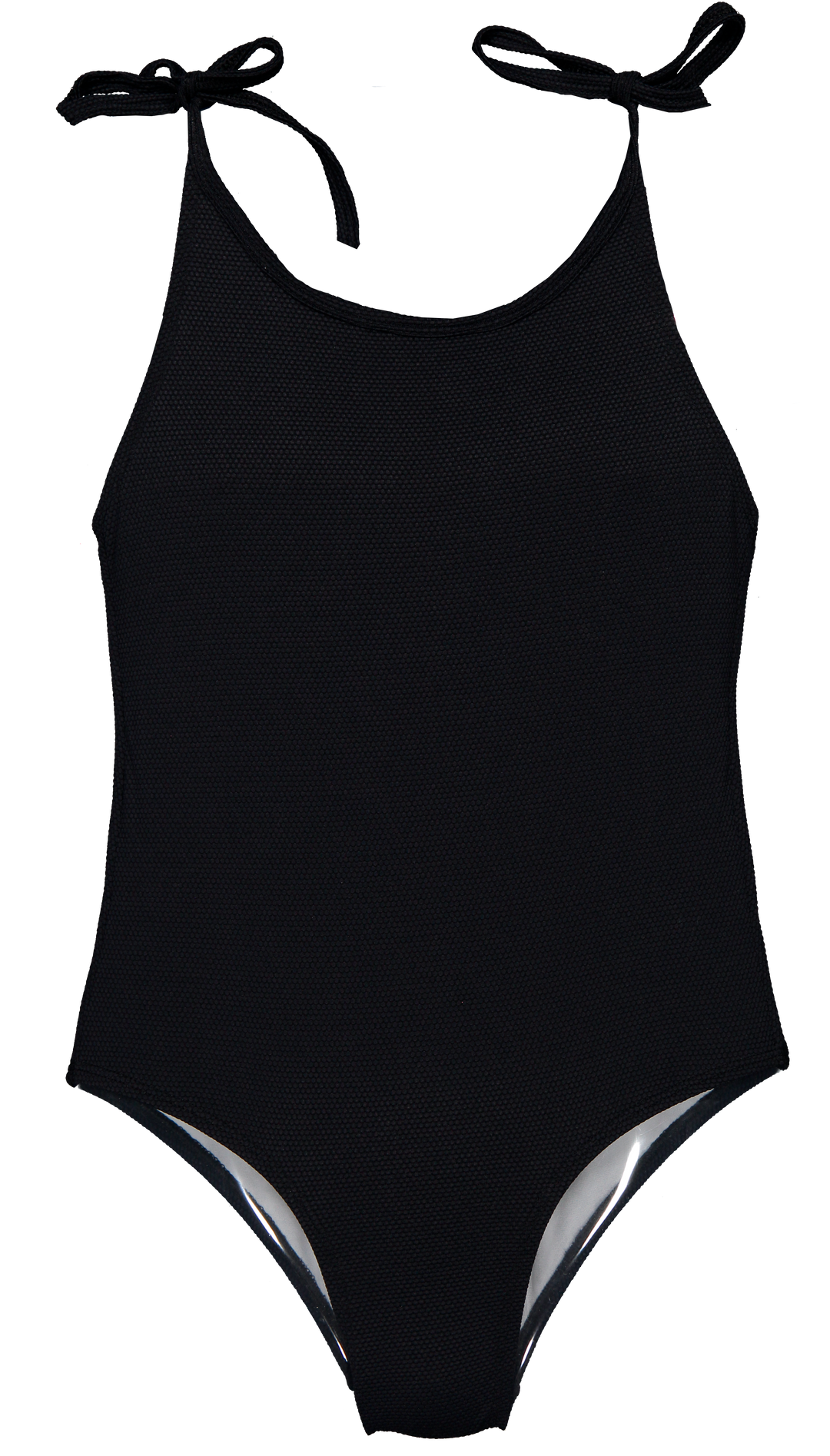 Swimsuit Textured Black - سباح