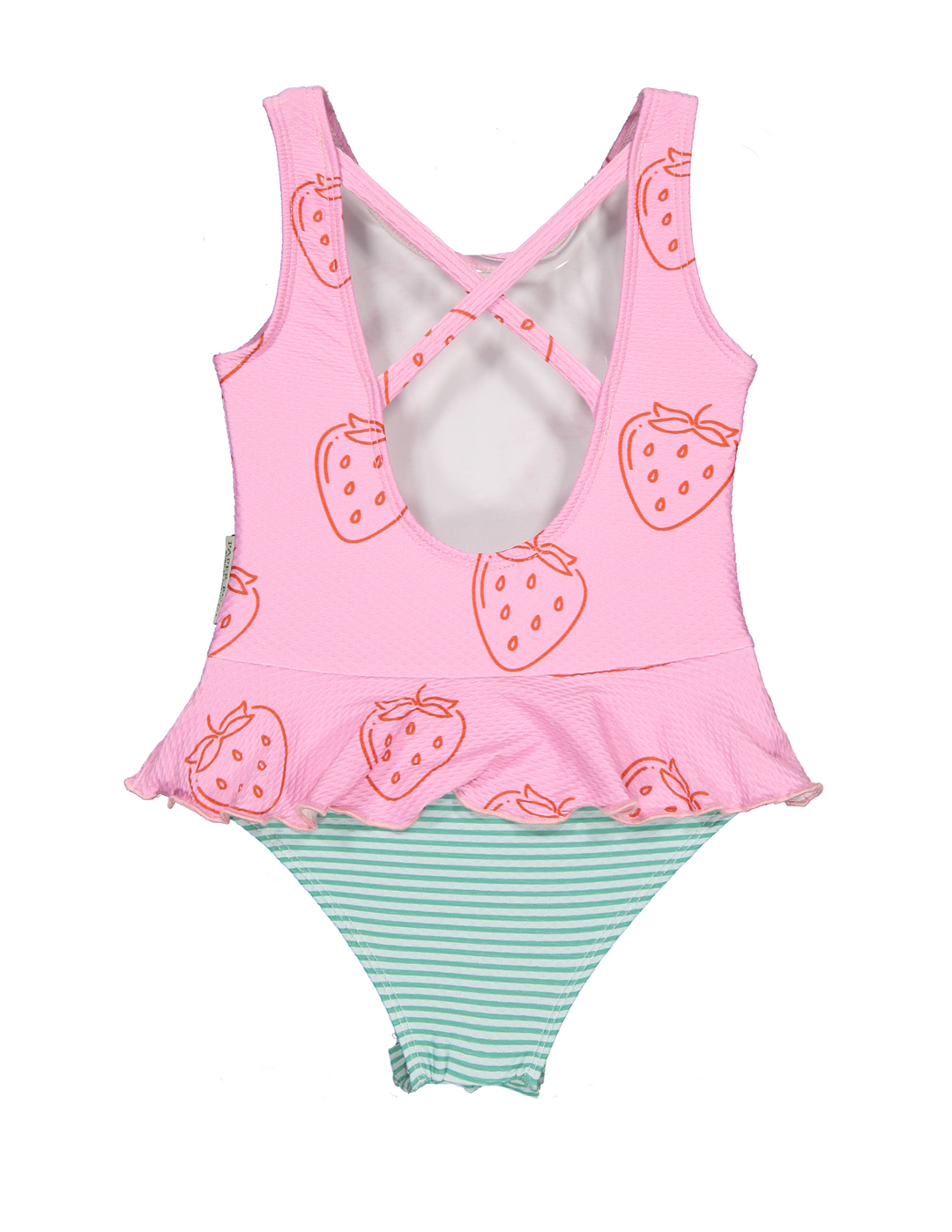 Swimsuit Strawberries Textured - سباح