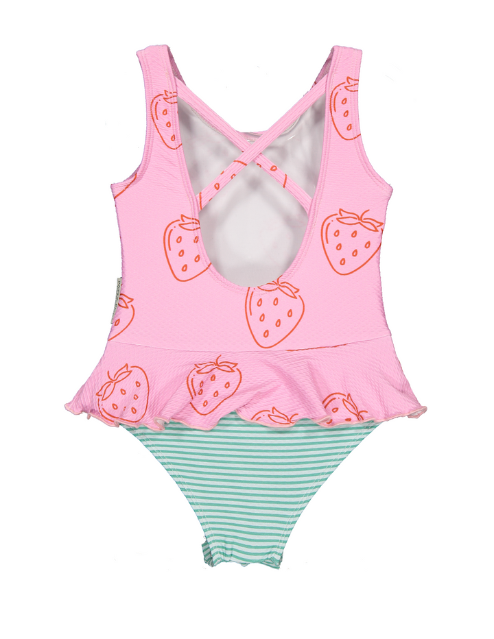 Swimsuit Strawberries Textured - سباح