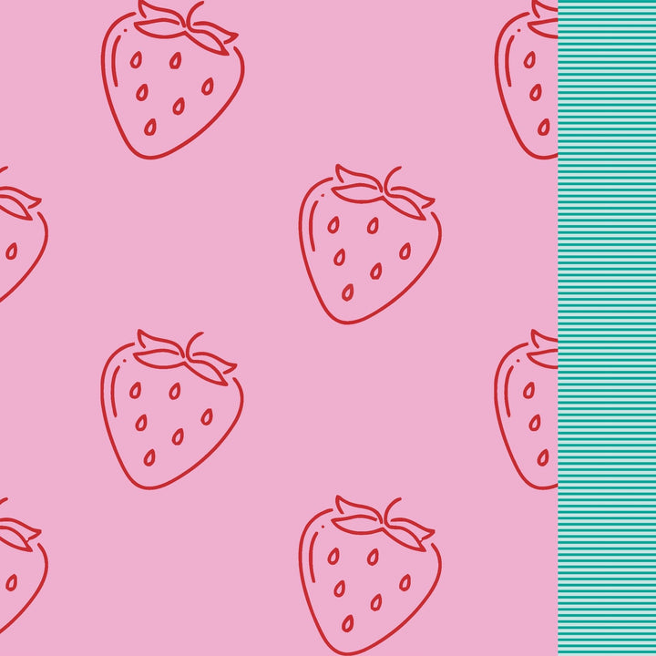 Swimsuit Strawberries Textured - سباح