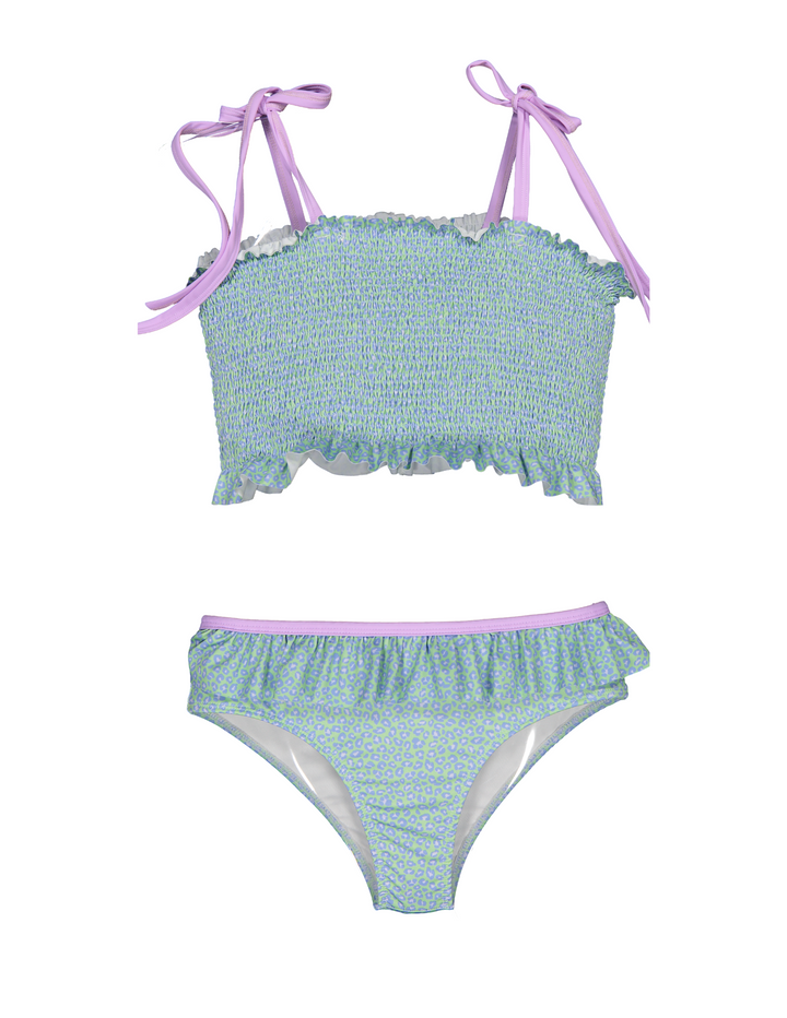 Bikini Tiny Animal Dots Frilled - سباح