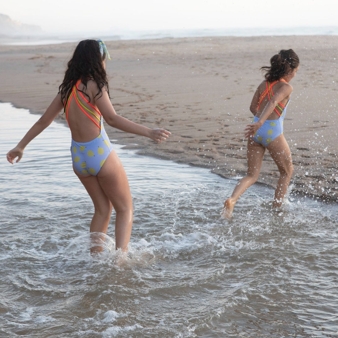 Swimsuit Textured Lemon - سباح