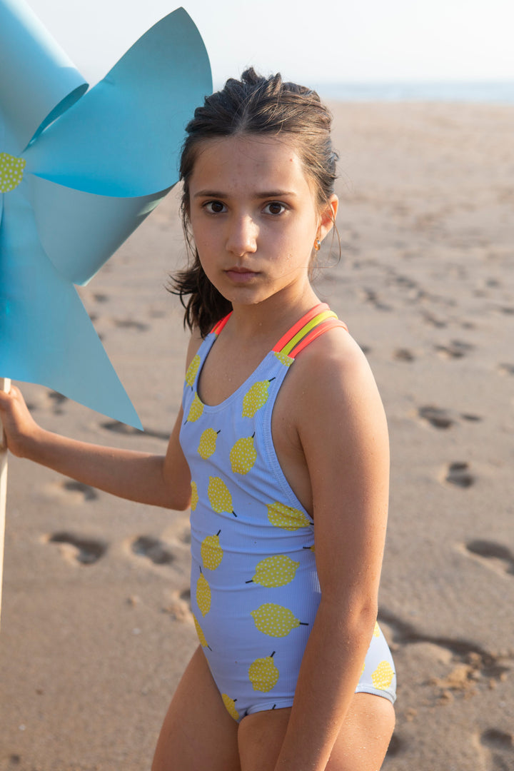 Swimsuit Textured Lemon - سباح