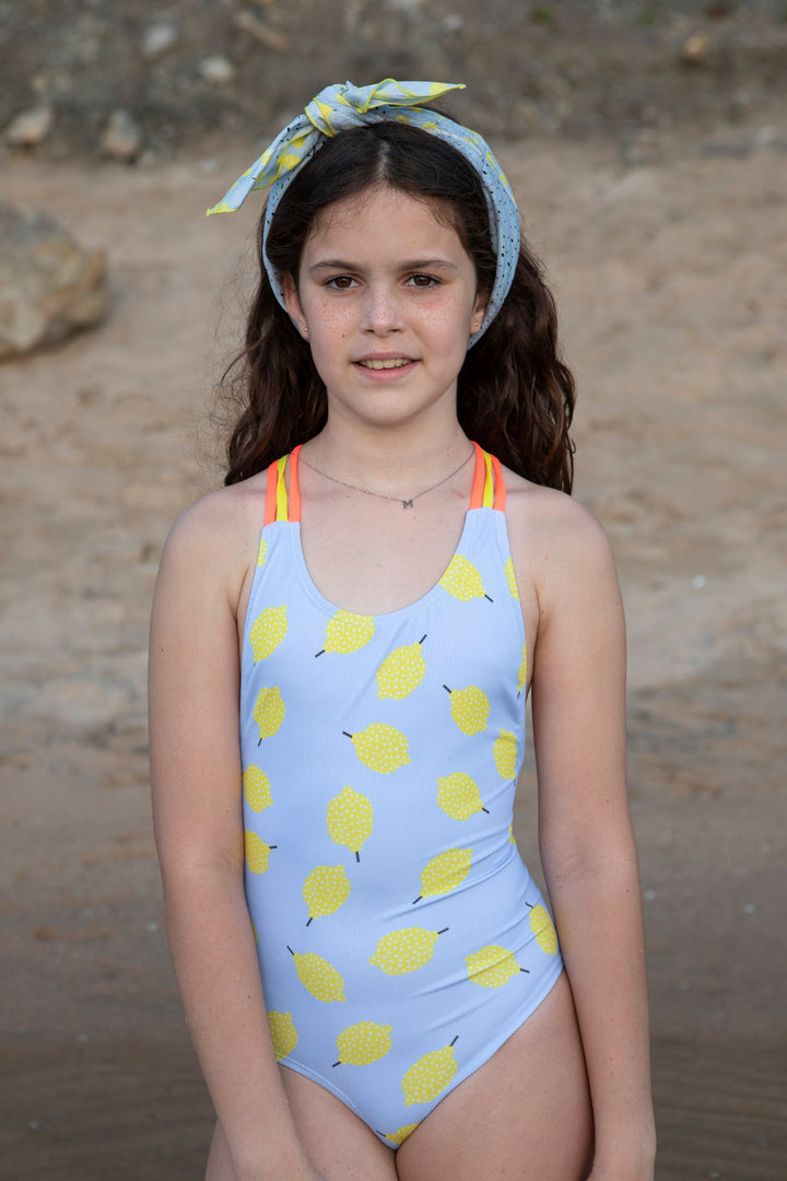 Swimsuit Textured Lemon - سباح