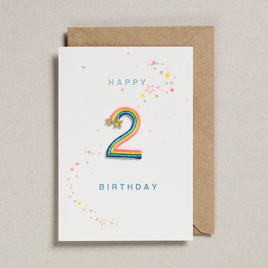 Happy Birthday Card - Rainbow Ages - عود ثقاب