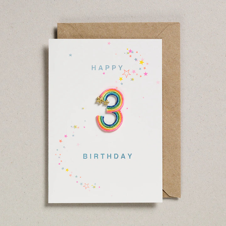 Happy Birthday Card - Rainbow Ages - عود ثقاب