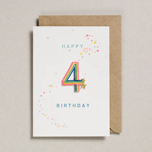 Happy Birthday Card - Rainbow Ages - عود ثقاب