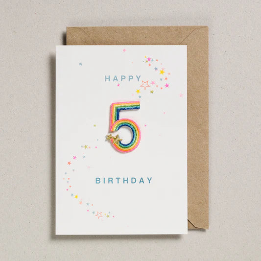 Happy Birthday Card - Rainbow Ages - عود ثقاب