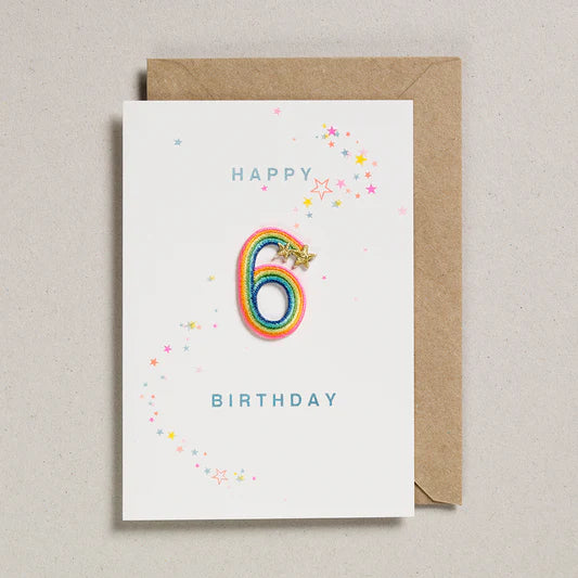 Happy Birthday Card - Rainbow Ages - عود ثقاب