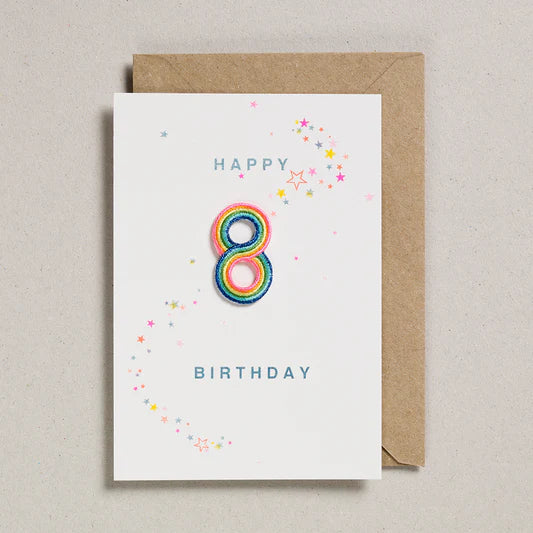 Happy Birthday Card - Rainbow Ages - عود ثقاب