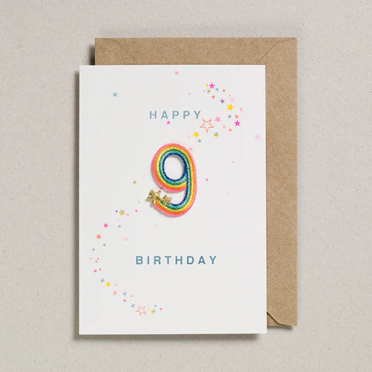 Happy Birthday Card - Rainbow Ages - عود ثقاب