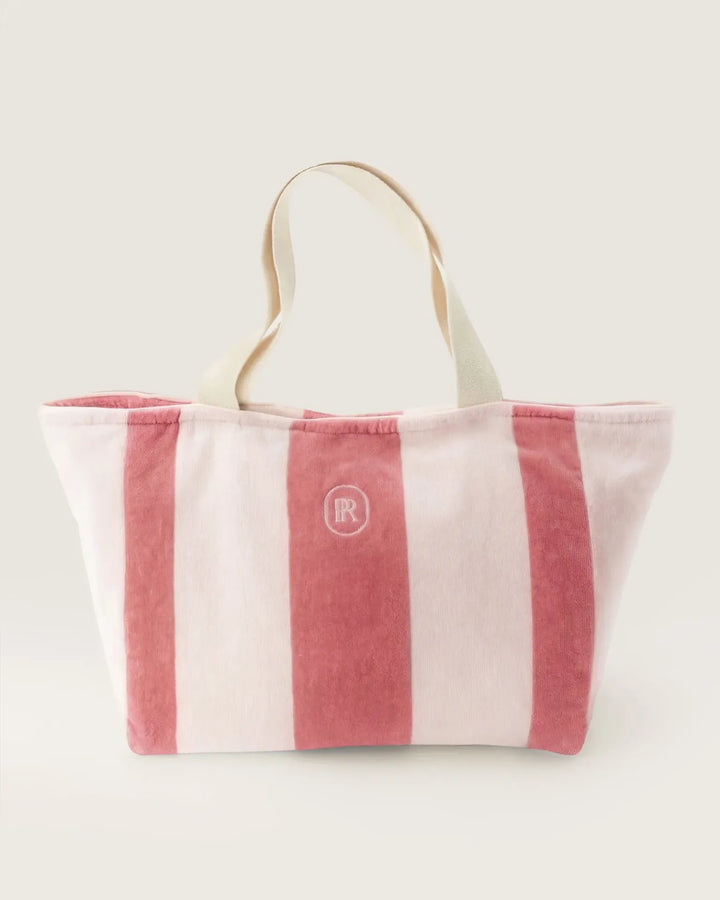 Place Reservee Pink Lemonade beach bag with inner pocket