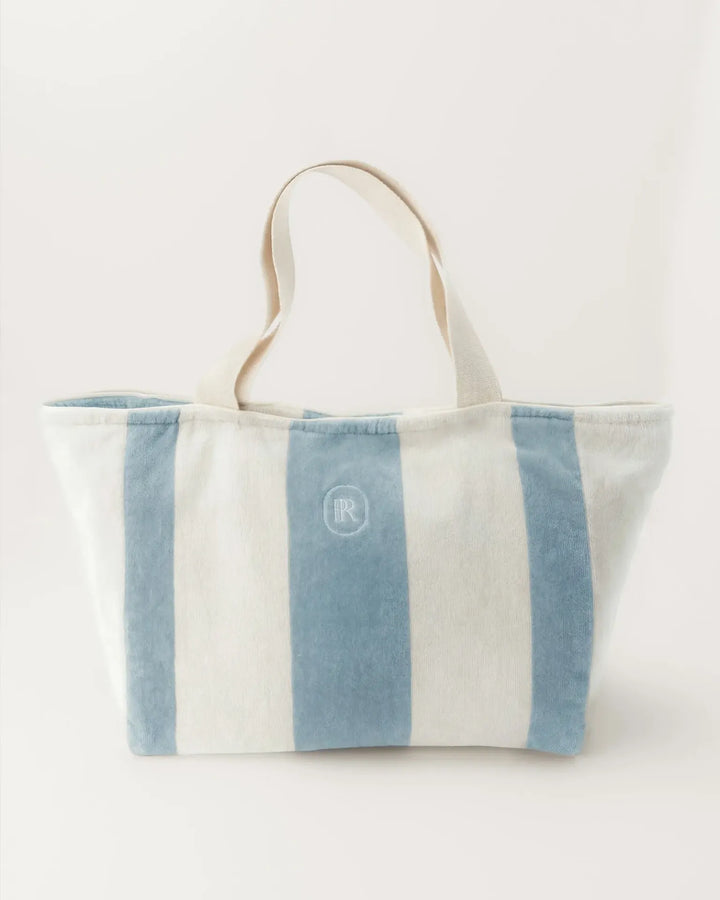 Place Reservee Atlantic blue beach bag with inner pocket