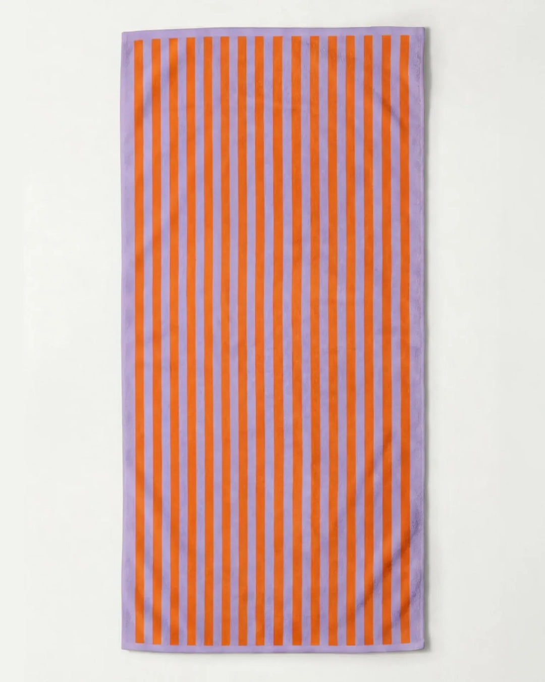 Place Reservee CABANE striped beach towel in Lavender and Peach