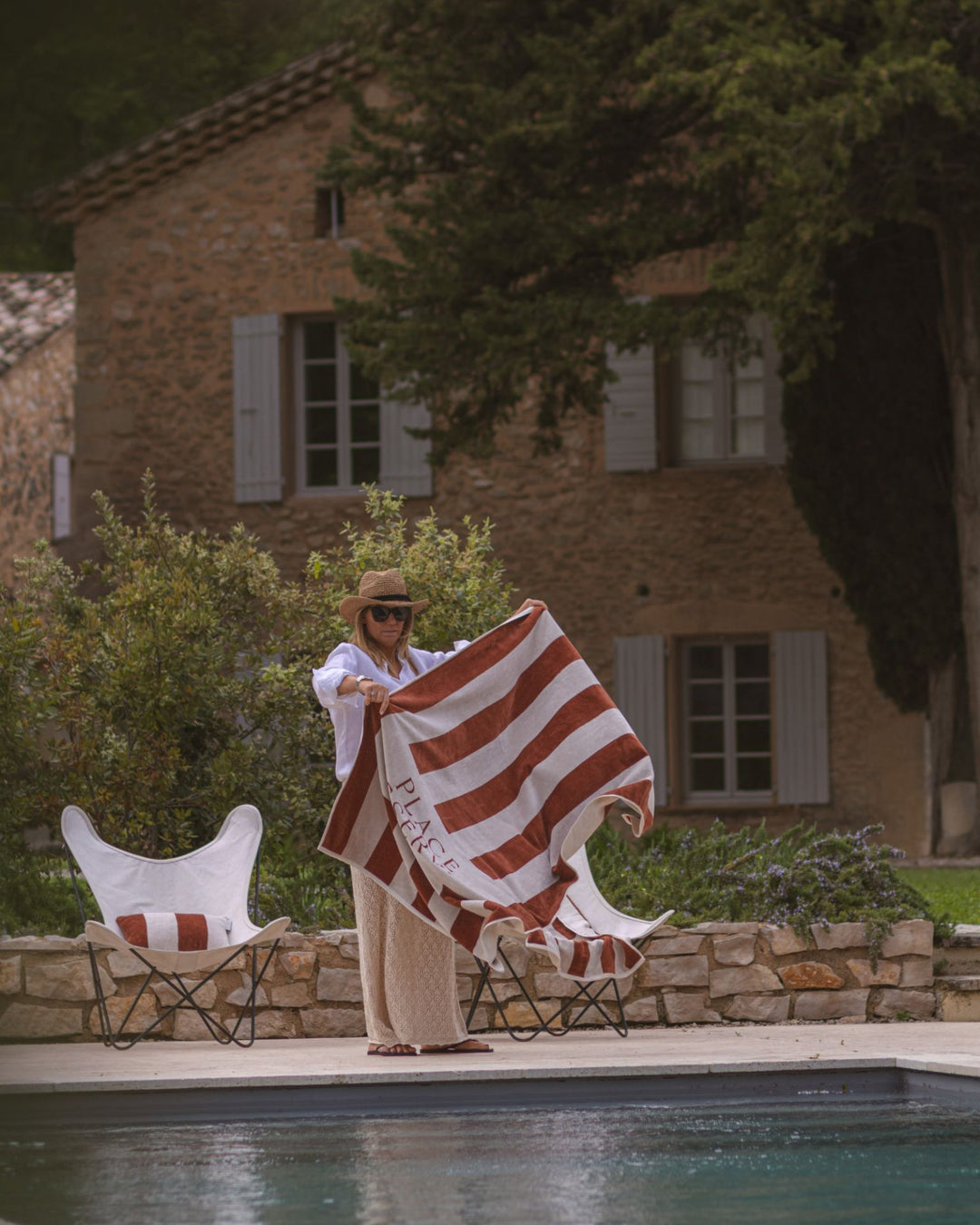 Beach Towel - Tan -  مستلزمات