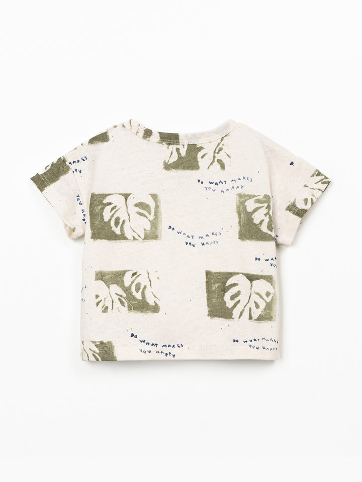 Leaf Print T-shirt Boys - ملابس