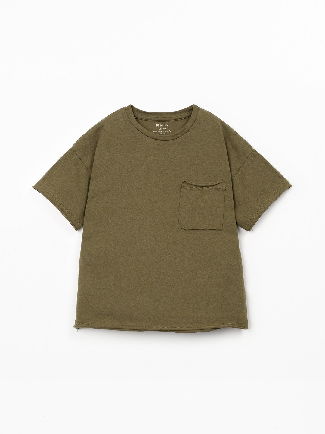 Boys soft natural fabric T-shirt with chest pocket and relaxed fit