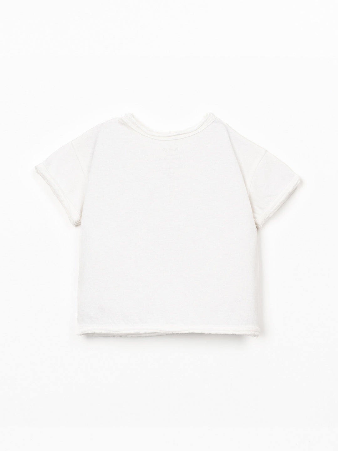 Baby boy printed organic cotton T-shirt by Play Up in soft natural colour