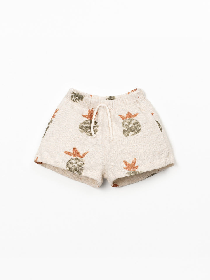 Baby boy printed shorts in organic cotton blend by Play Up