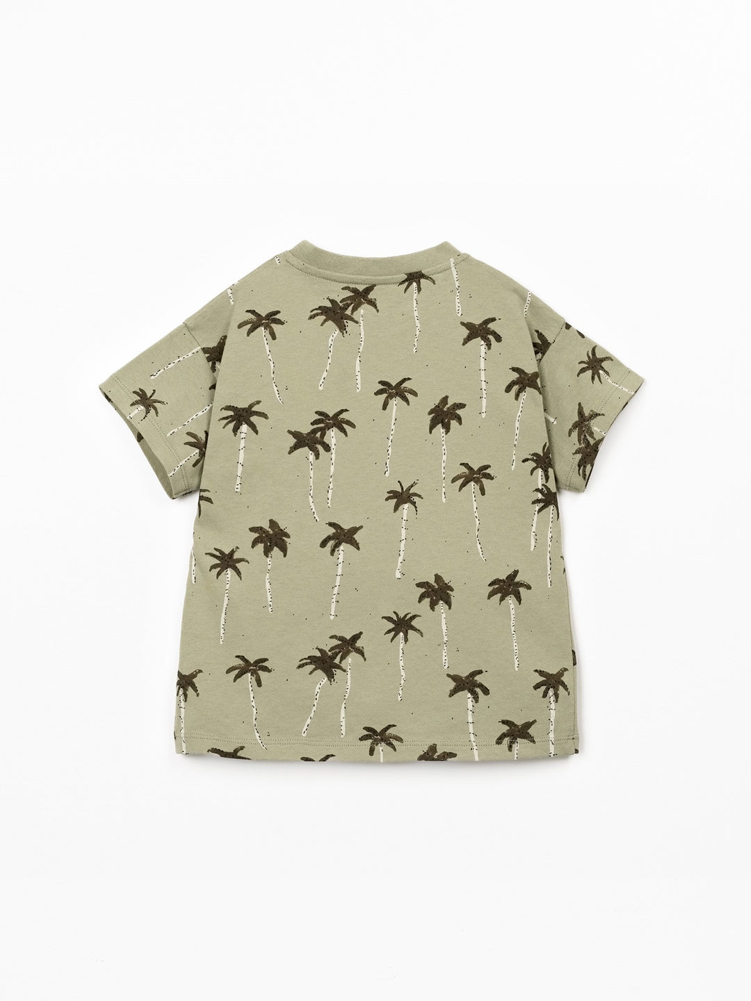 Boy palm tree print T-shirt in organic cotton by Play Up