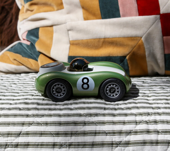 Playforever Viglietta Birdy green designer toy car with Italian-inspired racing style